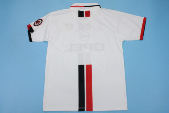 Shirt Back Blank, AC Milan 1995-1997 Away White Short-Sleeve Kit