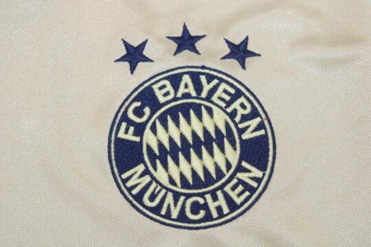 Bayern Logo, Bayern Munich 2004-2006 Away Gold Short-Sleeve Jersey/Kit