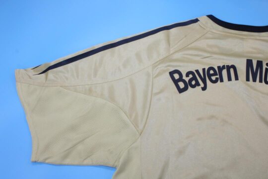 Shirt Sleeve, Bayern Munich 2004-2006 Away Gold Short-Sleeve Jersey/Kit