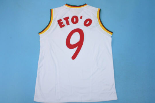 Eto'o Nameset, Cameroon 2002 Away Short-Sleeve Sleeveless Kit