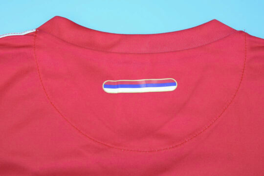 Shirt Collar Back, Serbia 2010 Home Short-Sleeve Kit