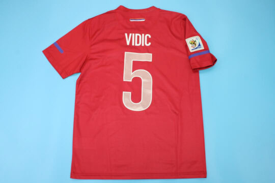 Vidic Nameset, Serbia 2010 Home Short-Sleeve Kit