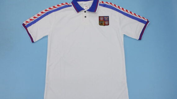 Shirt Front, Czech Republic 1996 Euros Away Short-Sleeve Kit