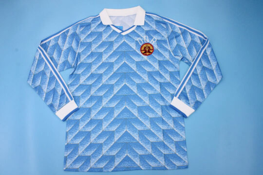 Shirt Front, East Germany 1988-1990 Home Long-Sleeve Jersey/Kit