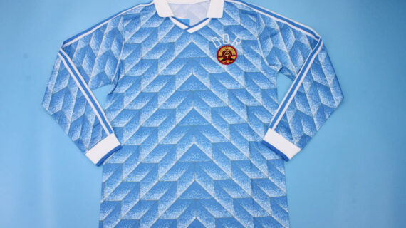 Shirt Front, East Germany 1988-1990 Home Long-Sleeve Jersey/Kit