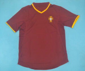 Shirt Front, Portugal 2000-2002 Home Short-Sleeve Kit