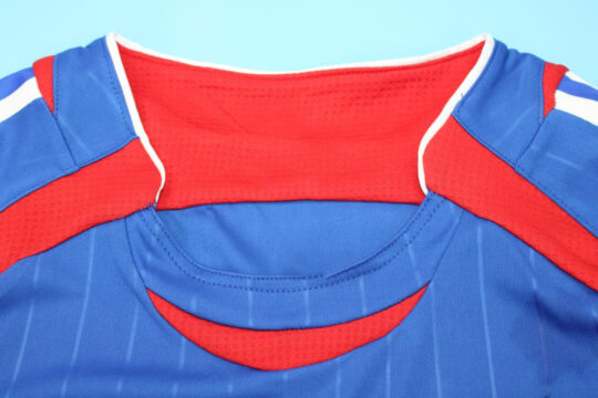 Shirt Collar Front, France 2006 Home Short-Sleeve Jersey/Kit