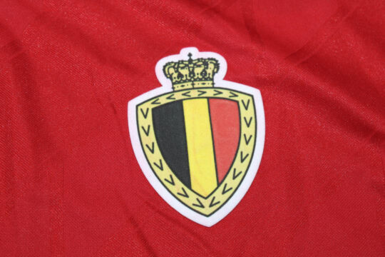 Shirt Belgium Emblem, Belgium 1986 Home Short-Sleeve