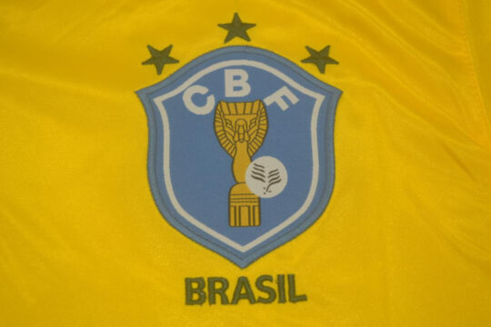 Shirt Brazil Emblem, Brazil 1986 Home Short-Sleeve Kit/Jersey