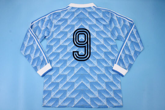 #9 Nameset, East Germany 1988-1990 Home Long-Sleeve Jersey/Kit