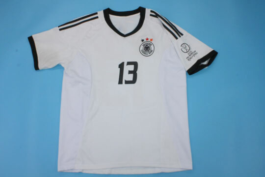 Ballack Nameset Front, Germany 2002 Home Short-Sleeve Jersey/Kit