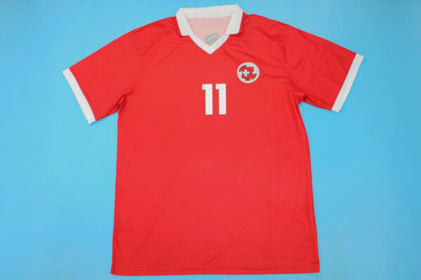 Chapuisat Nameset Front, Switzerland 1994-1996 Home Short-Sleeve Kit
