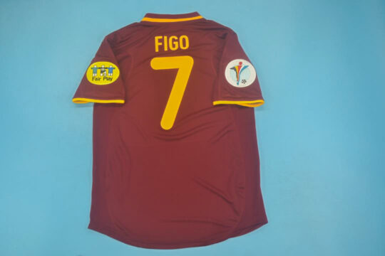 Figo Nameset, Portugal 2000-2002 Home Short-Sleeve Kit