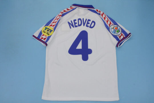 Nedved Nameset, Czech Republic 1996 Euros Away Short-Sleeve Kit