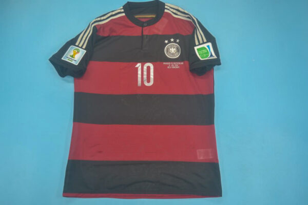 Podolski Nameset Front, Germany 2014 Away Short-Sleeve Jersey/Kit