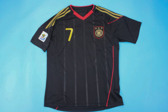 Schweinsteiger Nameset Front, Germany 2010 Away Short-Sleeve Kit Jersey