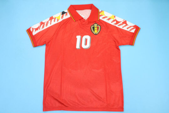 Scifo Nameset Front, Belgium 1994-1996 Home Short-Sleeve