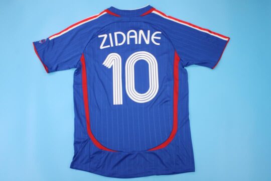 Zidane Nameset, France 2006 Home Short-Sleeve Jersey/Kit