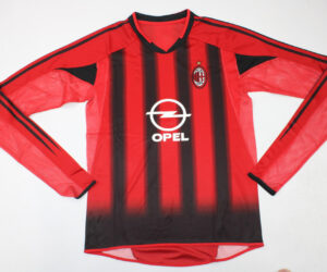 Shirt Front, AC Milan 2004-2005 Home Long-Sleeve Jersey