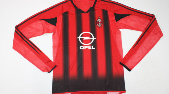 Shirt Front, AC Milan 2004-2005 Home Long-Sleeve Jersey