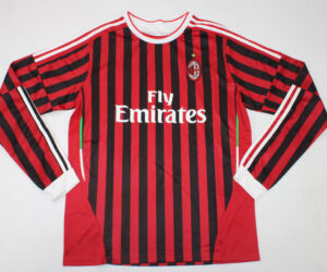 Shirt Front, AC Milan 2011-2012 Home Long-Sleeve Jersey