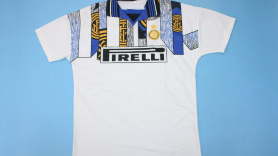 Shirt Front, Inter Milan 1995-1996 Third Short-Sleeve Kit-1996 Away Short-Sleeve Jersey