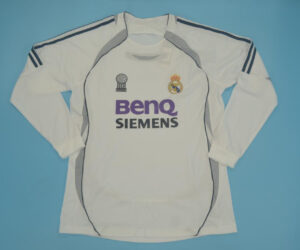 Shirt Front, Real Madrid 2006-2007 Home Long-Sleeve