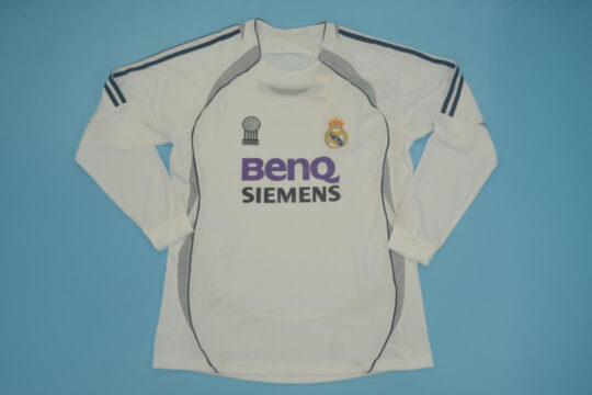 Shirt Front, Real Madrid 2006-2007 Home Long-Sleeve