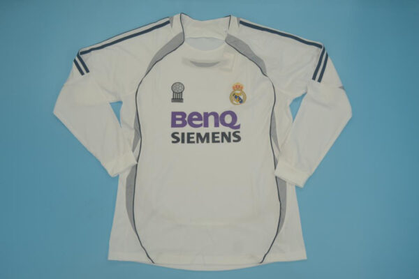 Shirt Front, Real Madrid 2006-2007 Home Long-Sleeve
