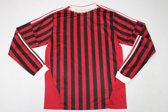 Shirt Back Blank, AC Milan 2011-2012 Home Long-Sleeve Jersey