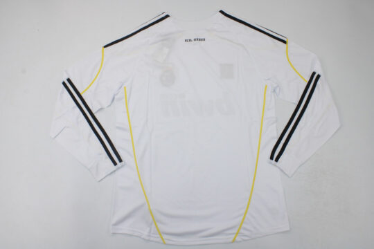 Shirt Back Blank, Real Madrid 2009-2010 Home Long-Sleeve Jersey