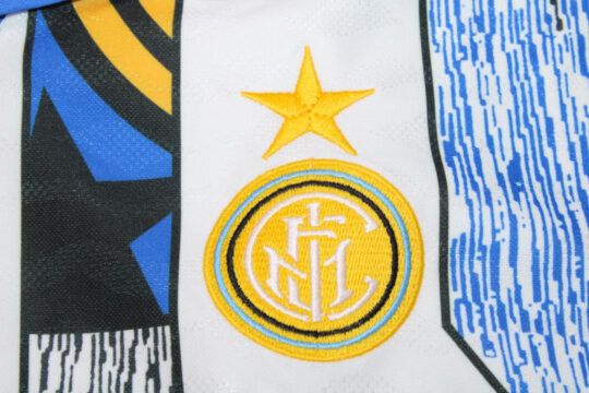 Shirt Inter Emblem, Inter Milan 1995-1996 Third Short-Sleeve Kit-1996 Away Short-Sleeve Jersey