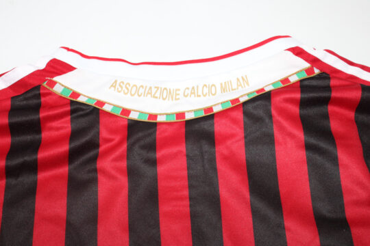 Shirt Collar Back, AC Milan 2011-2012 Home Long-Sleeve Jersey
