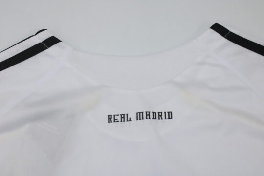 Shirt Collar Back, Real Madrid 2009-2010 Home Long-Sleeve Jersey