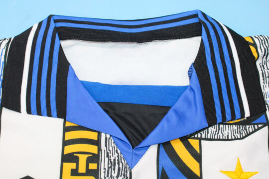 Shirt Collar Front, Inter Milan 1995-1996 Third Short-Sleeve Kit-1996 Away Short-Sleeve Jersey