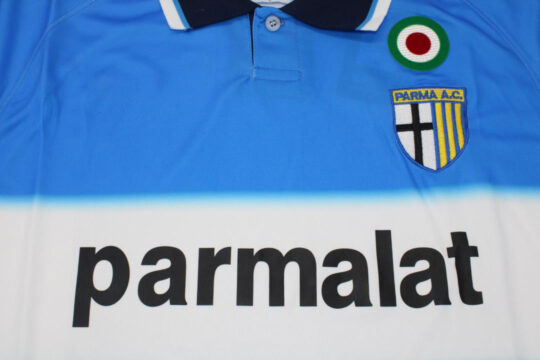 Shirt Front Closeup, Parma 1999-2000 Goalkeeper Home Short-Sleeve Kit