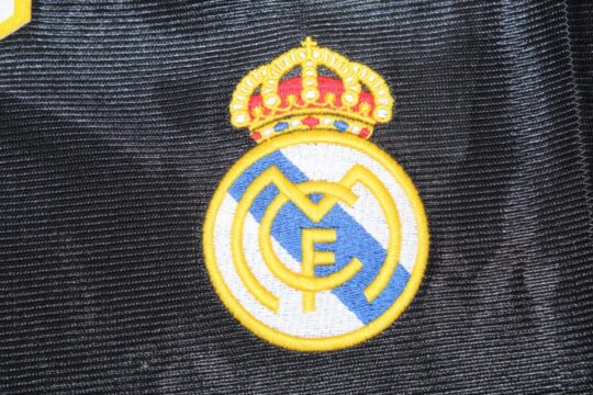 Shirt Real Madrid Emblem, Real Madrid 1999-2000 Home Long-Sleeve Jersey