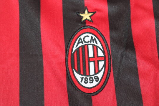Shirt AC Milan Emblem, AC Milan 2011-2012 Home Long-Sleeve Jersey