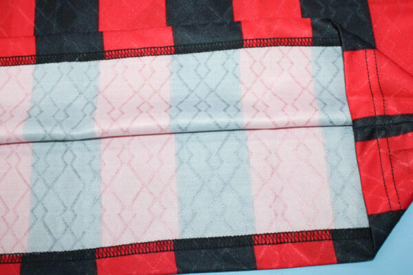 Shirt Opening, AC Milan 1995-1996 Home Short-Sleeve Jersey