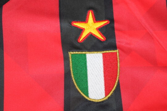 Shirt Scudetto Emblem, AC Milan 1993-1994 Home Long-Sleeve