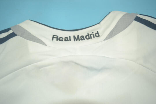 Shirt Collar Back, Real Madrid 2006-2007 Home Long-Sleeve