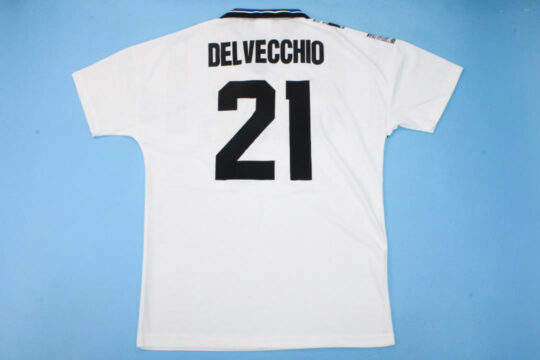 Delvecchio Nameset, Inter Milan 1995-1996 Third Short-Sleeve Kit-1996 Away Short-Sleeve Jersey