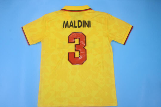 Maldini Nameset, AC Milan 1995-1996 Third Short-Sleeve Jersey