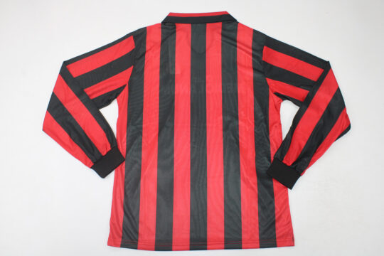 Shirt Back Blank, AC Milan 1988-1989 Home Short-Sleeve Jersey, Kit