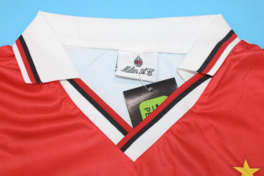 Shirt Collar Front, AC Milan 1994-1995 Away Short-Sleeve Jersey