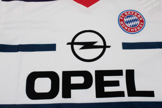 Shirt Front Closeup, Bayern 1998-2000 Away Short-Sleeve