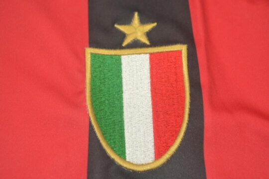 Shirt Scudetto Emblem, AC Milan 1988-1989 Home Short-Sleeve Jersey, Kit
