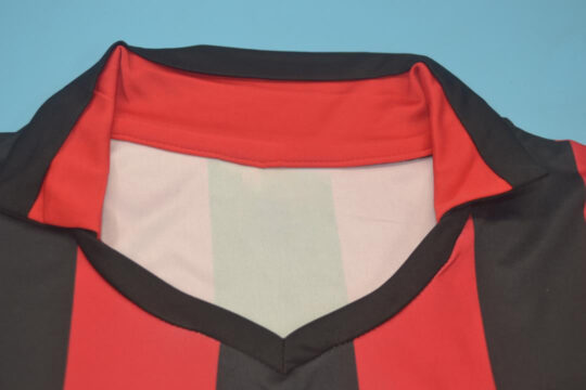 Shirt Collar Front, AC Milan 1988-1989 Home Short-Sleeve Jersey, Kit