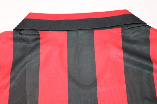 Shirt Collar Back, AC Milan 1988-1989 Home Short-Sleeve Jersey, Kit