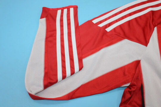Shirt Sleeve Front Closeup, Bayern Munich 2010-2011 Home Long-Sleeve Kit